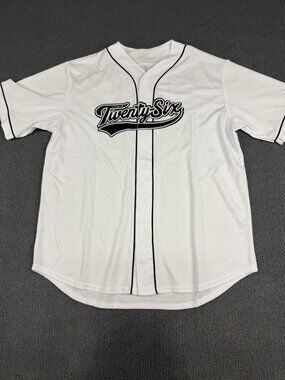 96 Class Of Twenty-Six Mens White Senior 26 Baseball Jersey Button-Up Shirt M